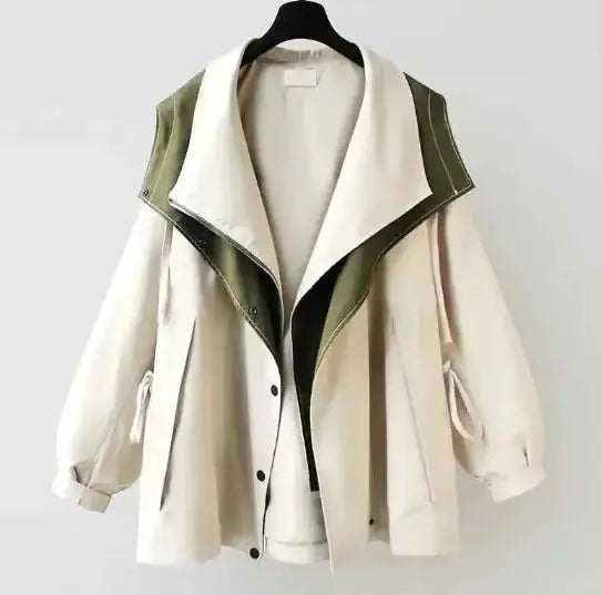 Women's Casual Zipper Trench Élégance Coat - PROVYLO