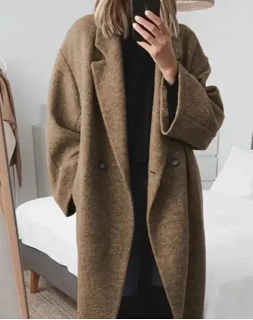 Women's Multi-color Multi-size Woolen Trench Coat Coat prestige - PROVYLO