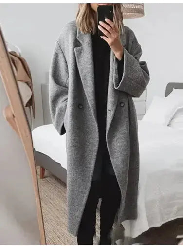 Women's Multi-color Multi-size Woolen Trench Coat Coat prestige - PROVYLO
