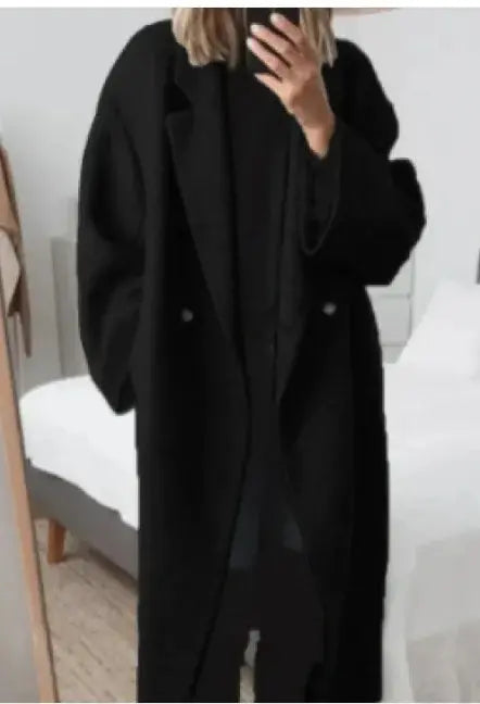 Women's Multi-color Multi-size Woolen Trench Coat Coat prestige - PROVYLO