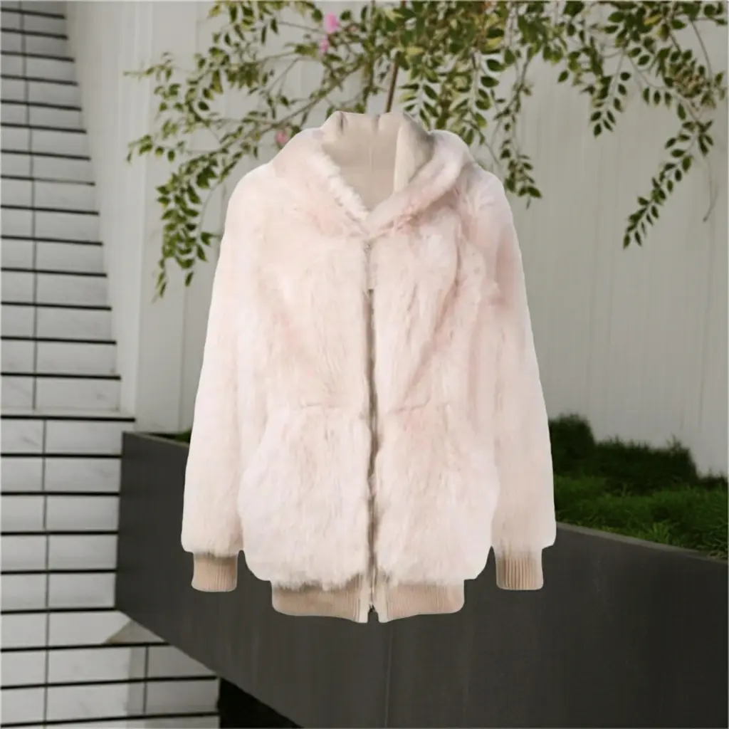 2018 Winter Matching Mother-Daughter Faux Fur Coats Opale PROVYLO