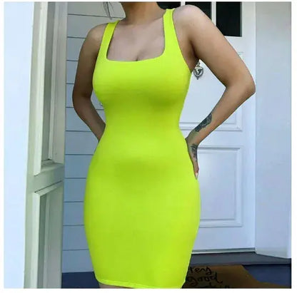Mini Dress Bodycon Backless