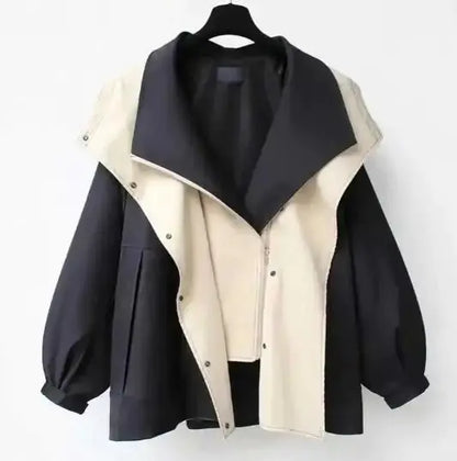 Women's Casual Zipper Trench Élégance Coat - PROVYLO
