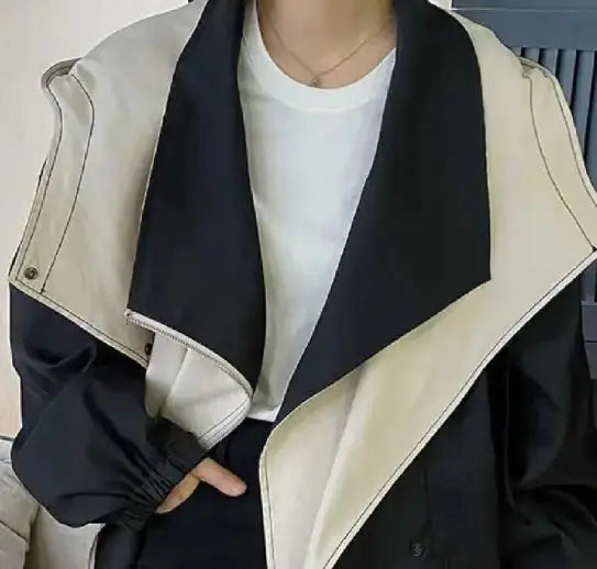 Women's Casual Zipper Trench Élégance Coat - PROVYLO