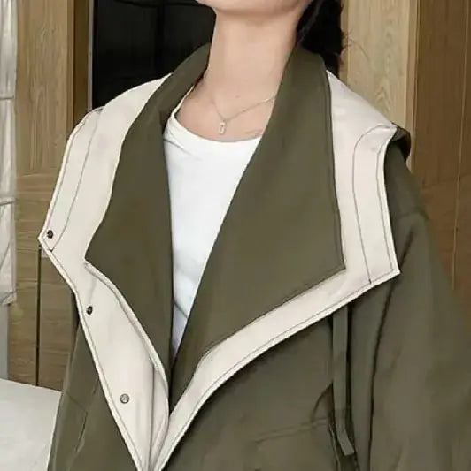 Women's Casual Zipper Trench Élégance Coat - PROVYLO