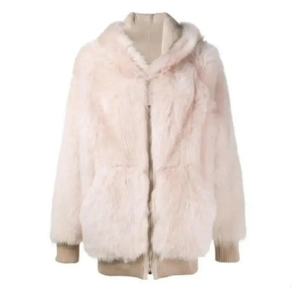 2018 Winter Matching Mother-Daughter Faux Fur Coats Opale - PROVYLO